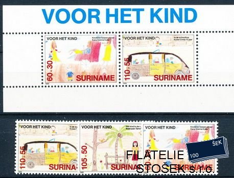 Surinam známky Mi 1317-9+Bl.52