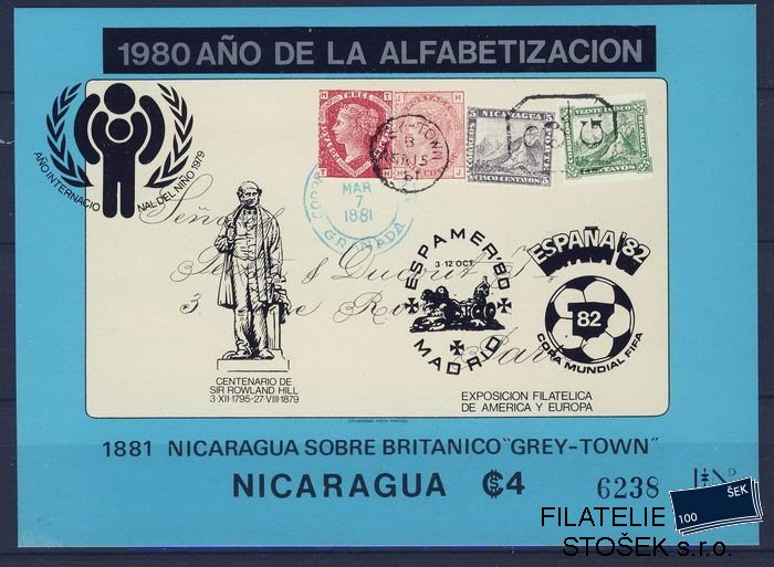 Nicaragua známky Mi Bl. 122