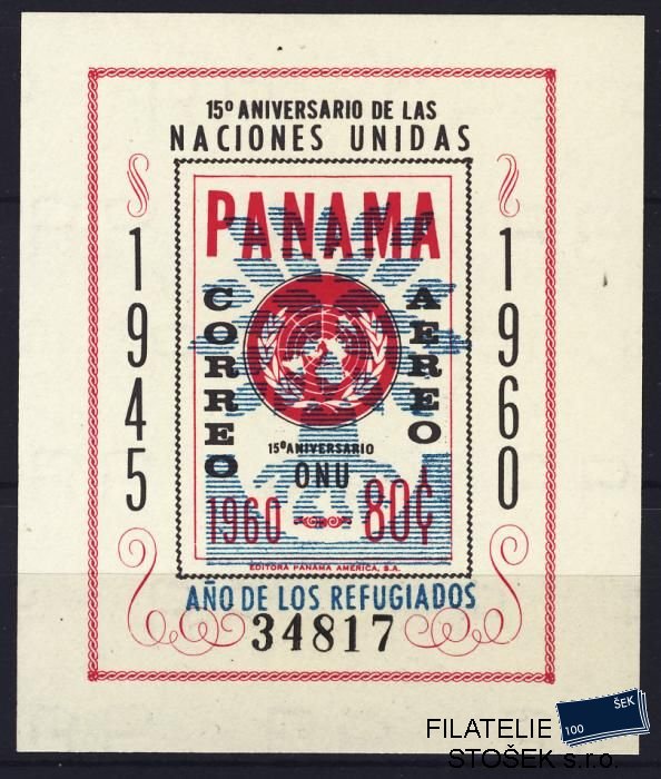 Panama známky Mi Bl. 10