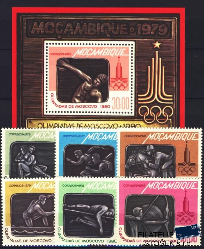 Mozambique známky 687-92 + Bl. 5