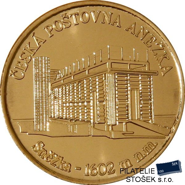 Pamětní medaile Česká poštovna Anežka 136