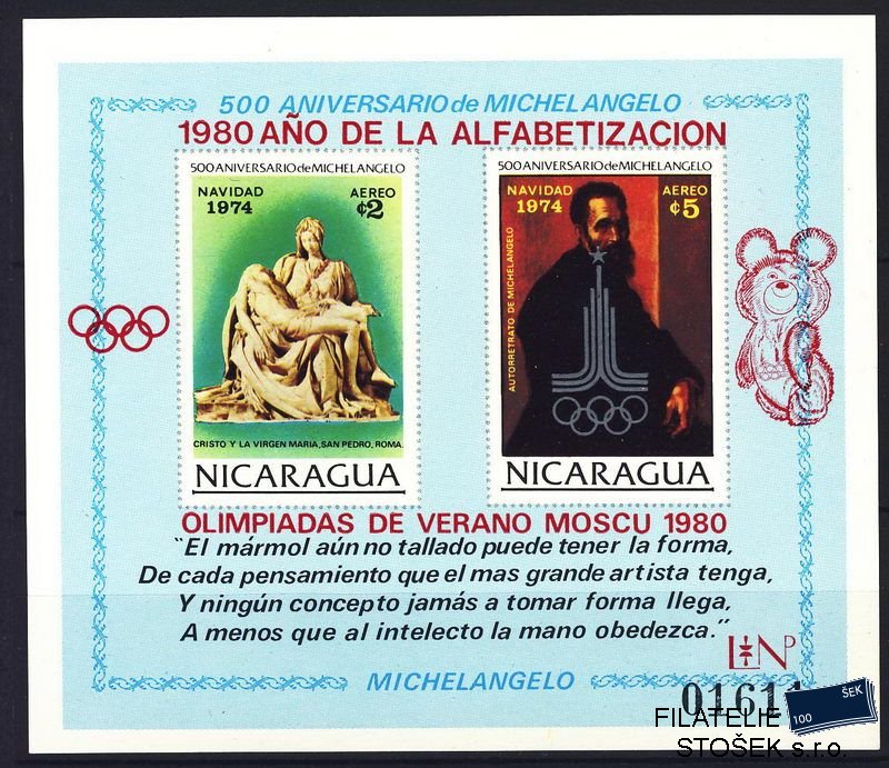 Nicaragua známky Mi Bl. 118