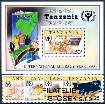 Tanzania známky Mi 0834-7+Bl.143