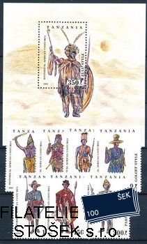 Tanzania známky Mi 1685-91+Bl.236