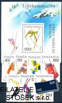 Tanzania známky Mi 1705-11+Bl.239