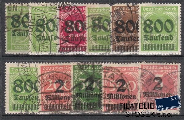 Dt. Reich známky 301-12NK