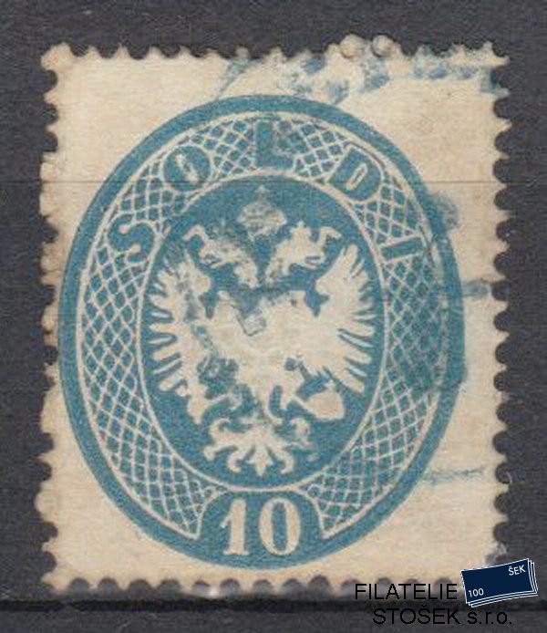 Lombardsko známky 17 modré