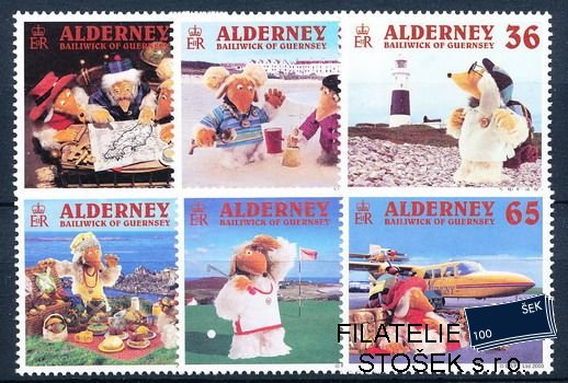 Alderney známky Mi 0151-6