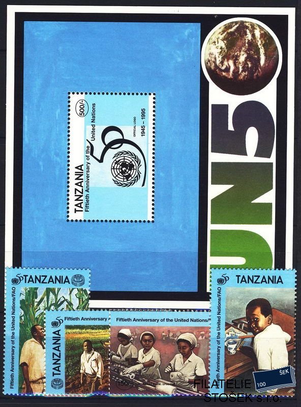 Tanzania známky Mi 2220-3 + Bl. 303