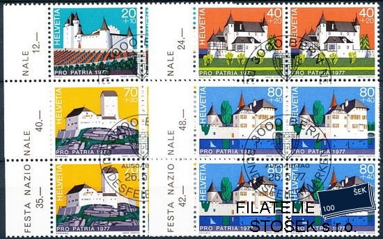 Švýcarsko známky Mi 1096-9 čtyřbloky