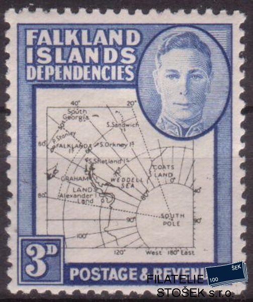 Falkland Isl. Dép. známky Mi 0004 II