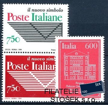Itálie známky Mi 2353-5 svislá spojka