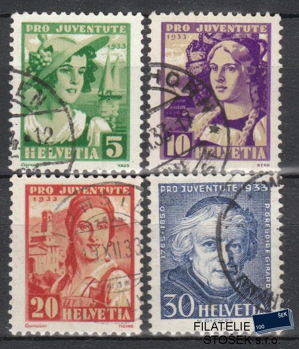 Švýcarsko známky 266-69