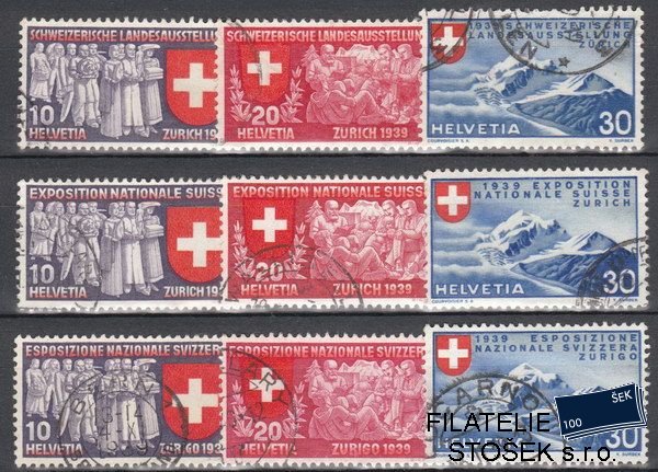 Švýcarsko známky 335-43