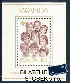 Rwanda známky Mi Bl.86