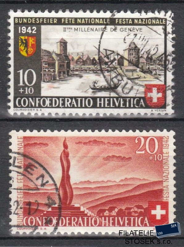 Švýcarsko známky 408-9
