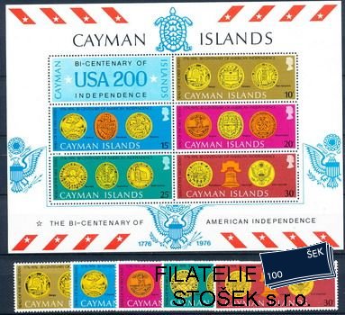 Cayman Isl. známky Mi 368-72+Bl.10