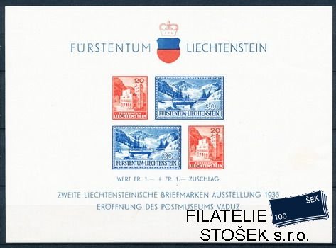 Liechtenstein známky Mi Bl.2