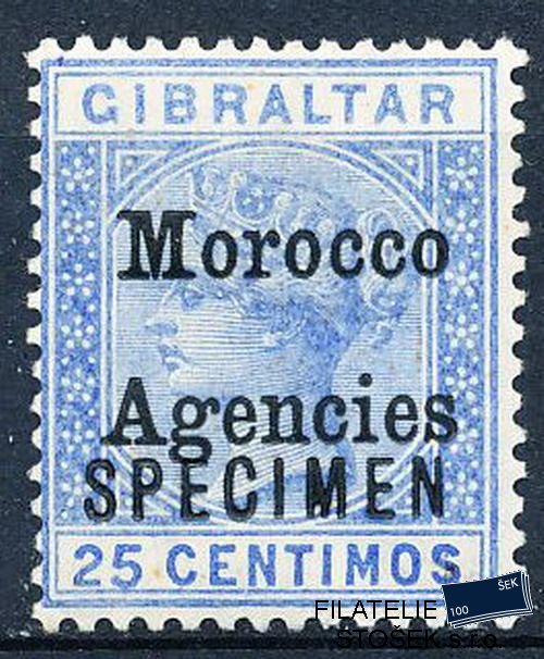 Marocco agen. známky Mi 004 II Specimen
