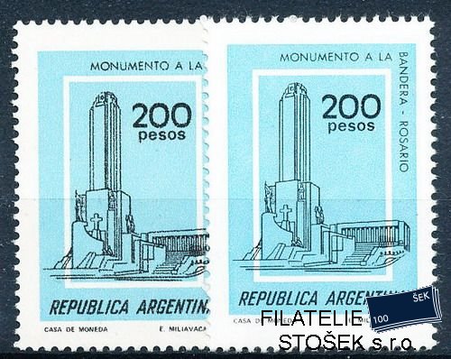 Argentina známky Mi 1394 x+y