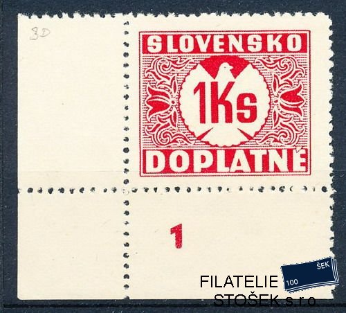Slovenský štát známky DL 08 x Dč 1