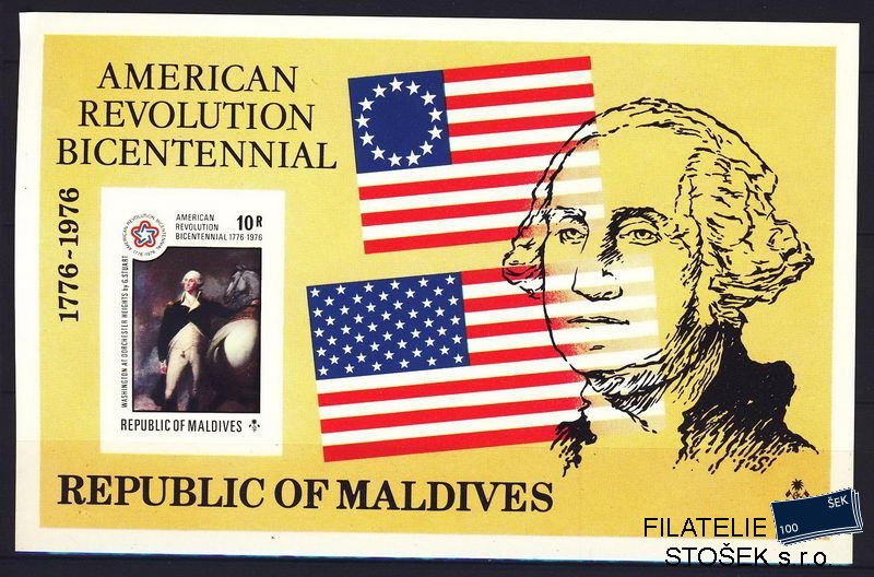 Maledivy známky Mi Bl. 37 B