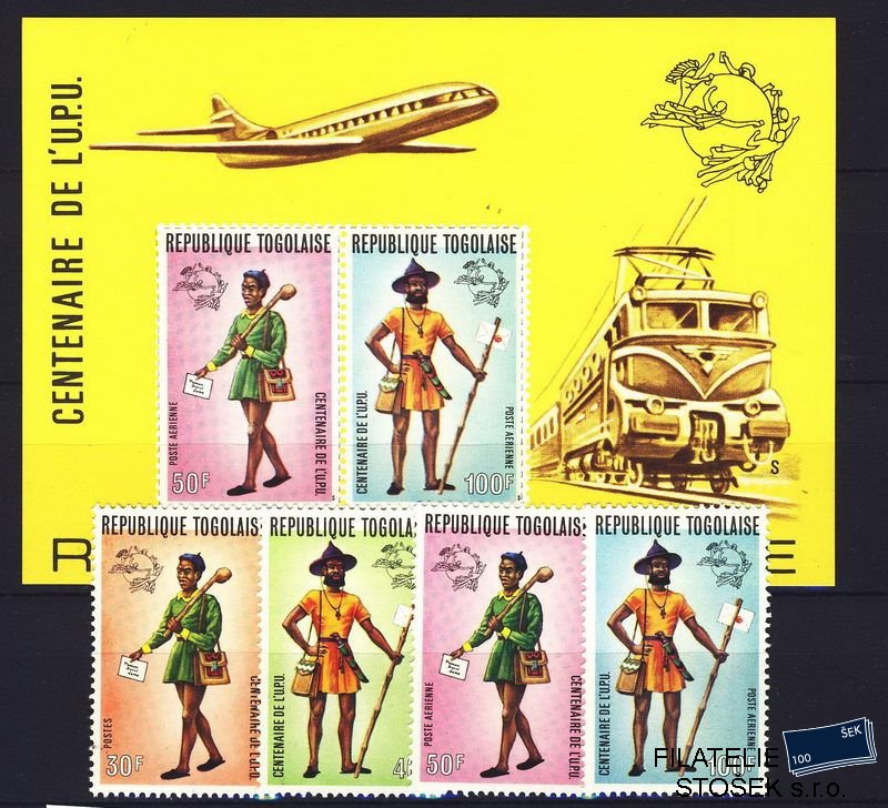 Togo známky Mi 1035-8 + Bl. 846