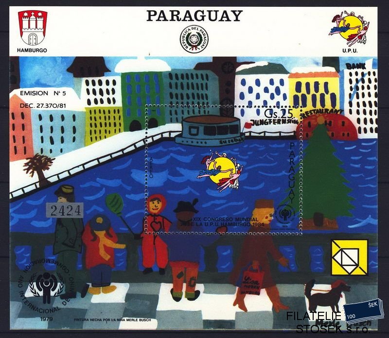 Paraguay známky Mi Bl. 404