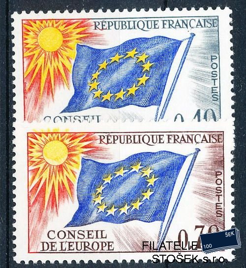 Francie-služební E známky Mi 013-4