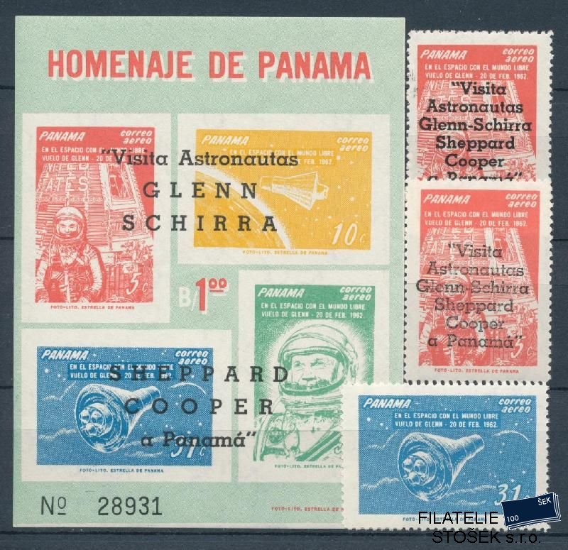 Panama známky Mi 656-7 + Bl. 13
