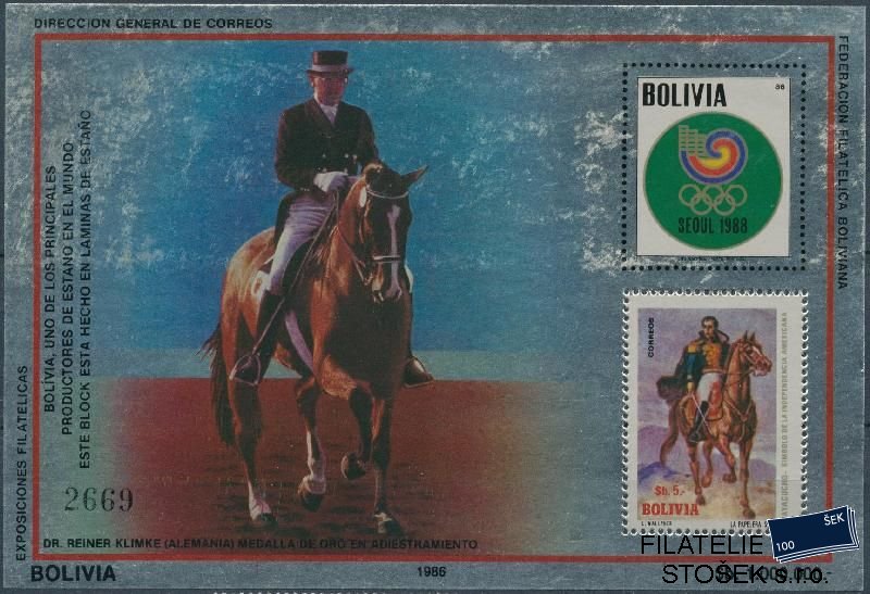 Bolivia známky Mi Bl. 160