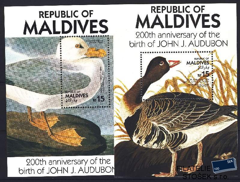 Maledives známky Mi Blok 125-26