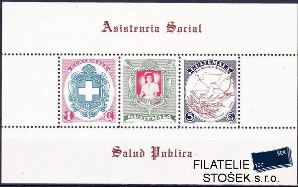 Guatemala známky Mi Bl.4A