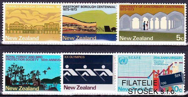 N.Zéland známky Mi 597-602