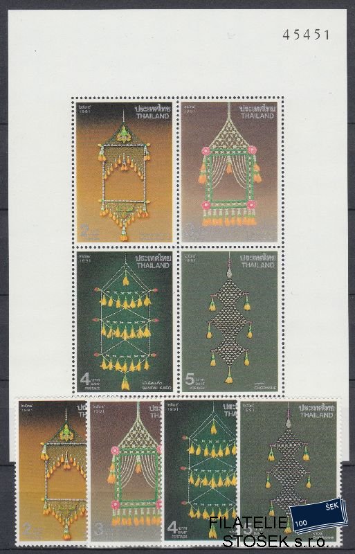 Thajsko známky Mi 1406-9+Bl 30