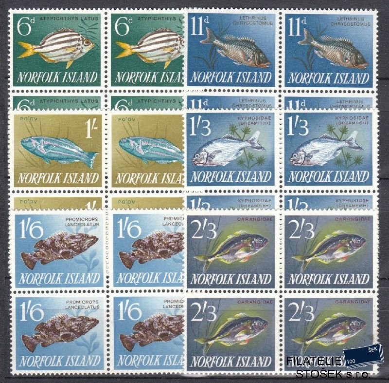 Norfolk Island známky  Mi 45-50 4 Blok
