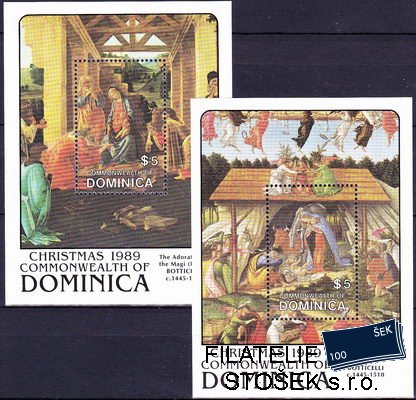 Dominica známky Mi Bl.160-1
