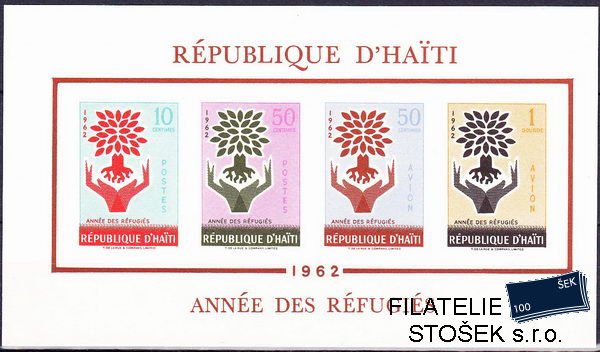 Haiti známky Mi Bl.24