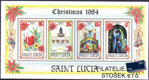 St. Lucia známky Mi Bl.38