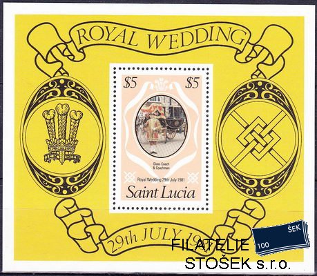 St. Lucia známky Mi Bl.29