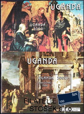 Uganda známky Mi Bl.66-7