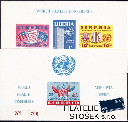 Liberia známky Mi Bl. 5-6B