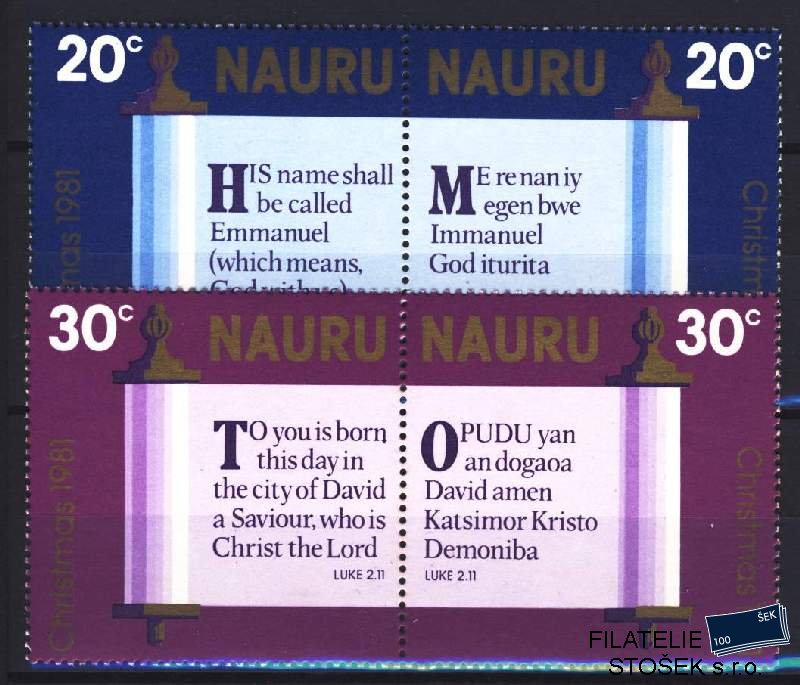 Nauru známky Mi 233-36
