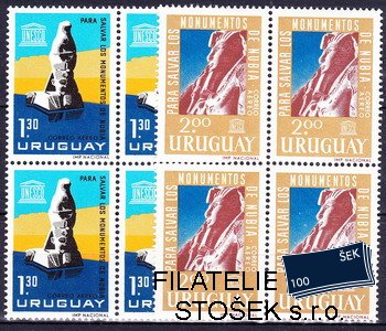Uruguay známky Mi 0982-3 čtyřbloky