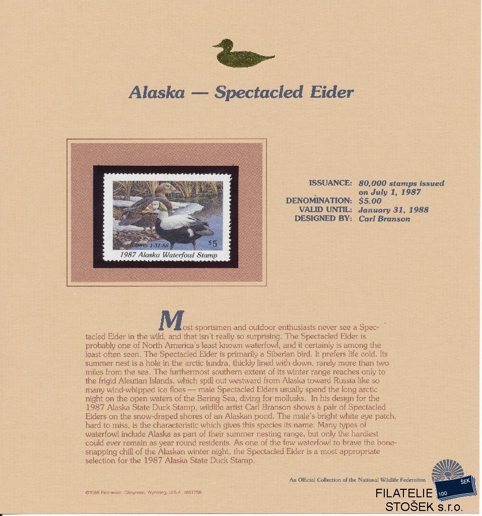 USA známky Alaska - Spectacled Eider