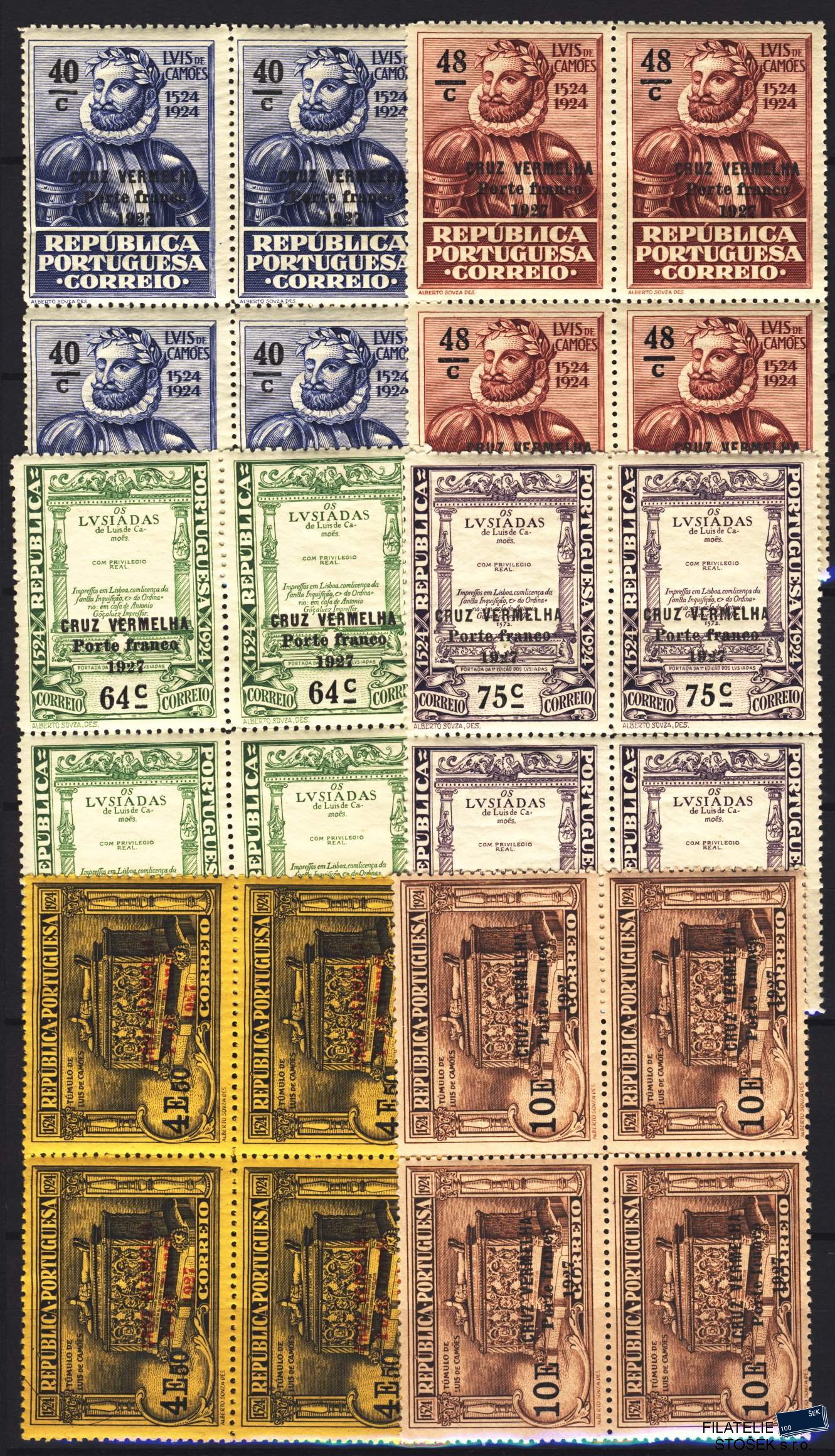 Portugalsko známky Z 5-10 4 Blok