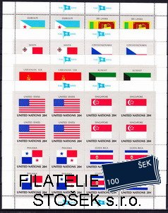 OSN USA známky Mi 373-88 tiskové listy