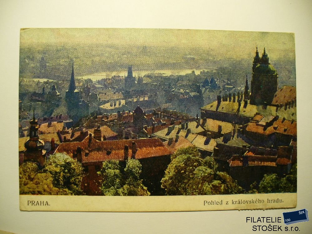 Praha Pohled z Královského hradu - pohledy