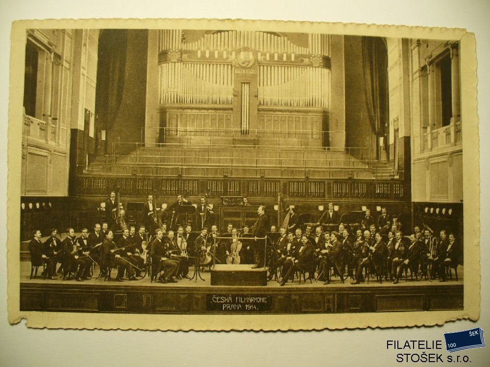 Praha  Česká filharmonie Praha 1914  - pohledy