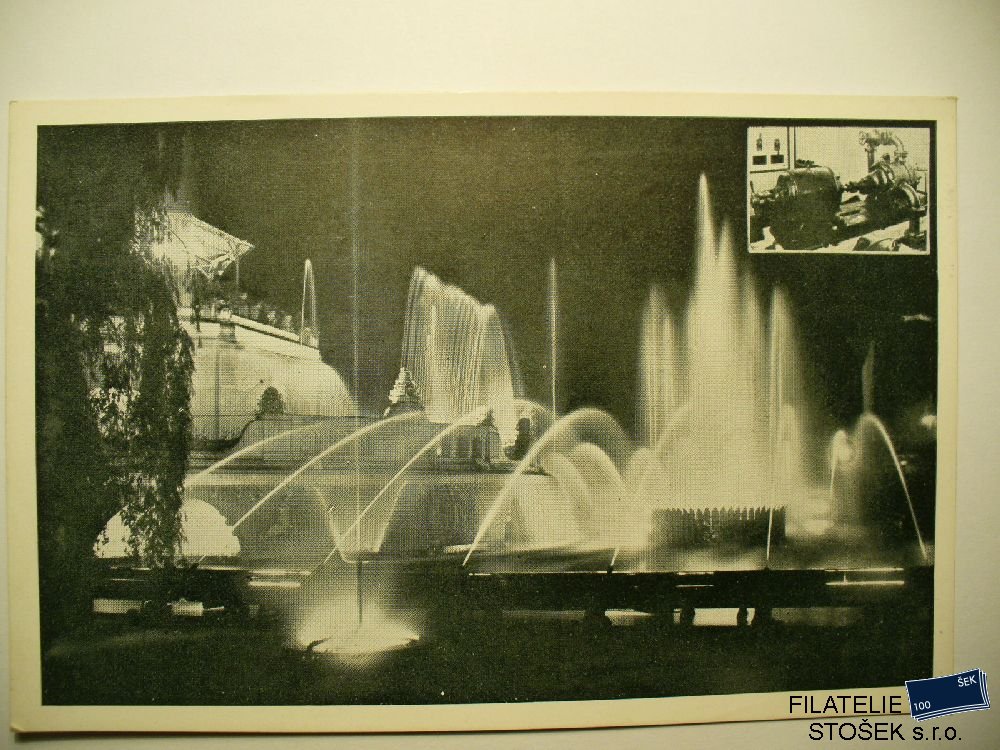 Praha  Sletová fontána v Praze 1932 - pohledy